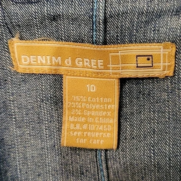 True Vintage 1970s DENIM D GREE Embroidered Denim Western Jacket - Picture 7 of 8